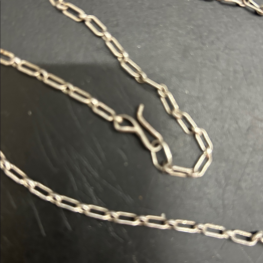 Zuni artist D. Lucio Sleeping Beauty Design Necklace Marked Sterling - Picture 5 of 7